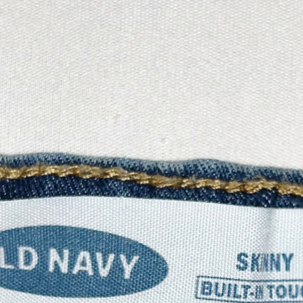 OLD NAVY Girl's Dark Wash Skinny Jeans Size Medium 8 Adjustable Waist